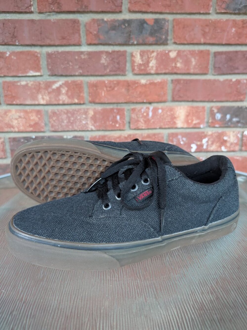 Men's VANS Grey Skate Sneakers Shoes Size 9.5